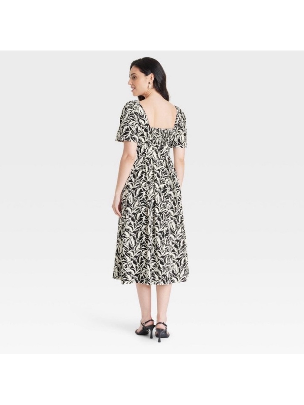 A New Day Short Sleeve Midi Dress Size 2 - Picture 3 of 10